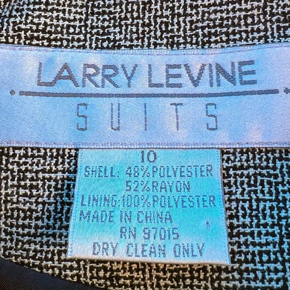 Larry Levine Double Breasted Jacket Straight Skirt Vintage EUC - Picture 7 of 14
